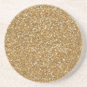 Guld Glam Faux Glitter Underlägg