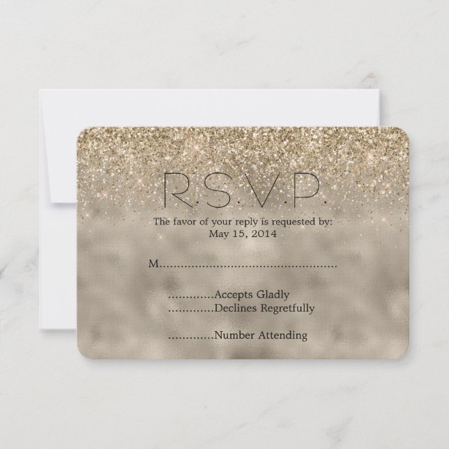 Guld Glam Glitter Bröllop OSA (Framsida)