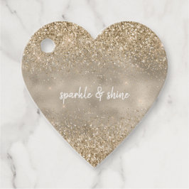 Guld Glam Glitter Gåvor Etiketter