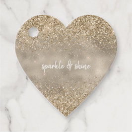 Guld Glam Glitter Gåvor Etiketter