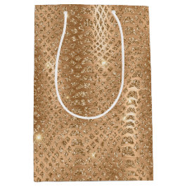 Guld Glam Glitter Snake Skin