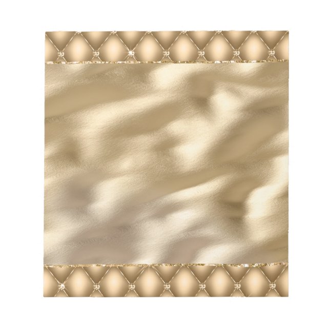 Guld Glam Glitzy Jewel Anteckningsblock (Framsida)