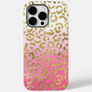 Guld Glam Leopard, vit Rosa,