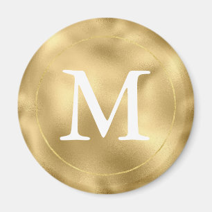 Guld Glam Monogram Magnet