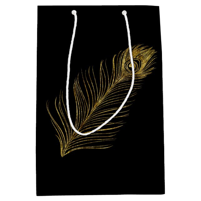 Guld Glam och Black Peacock Feather (Framsidan)