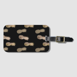 Guld Glam Pineapples Bagagebricka