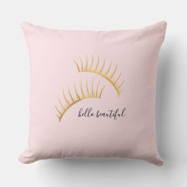 Guld Glam Rosa Eyelash Kudde