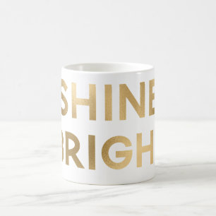 Guld Glam Shine Bright jul Kaffemugg