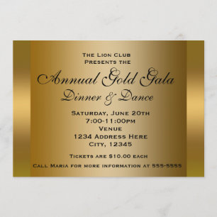Guld Glänsande Biljett Event Dinner Elegant Inbjud Inbjudningar