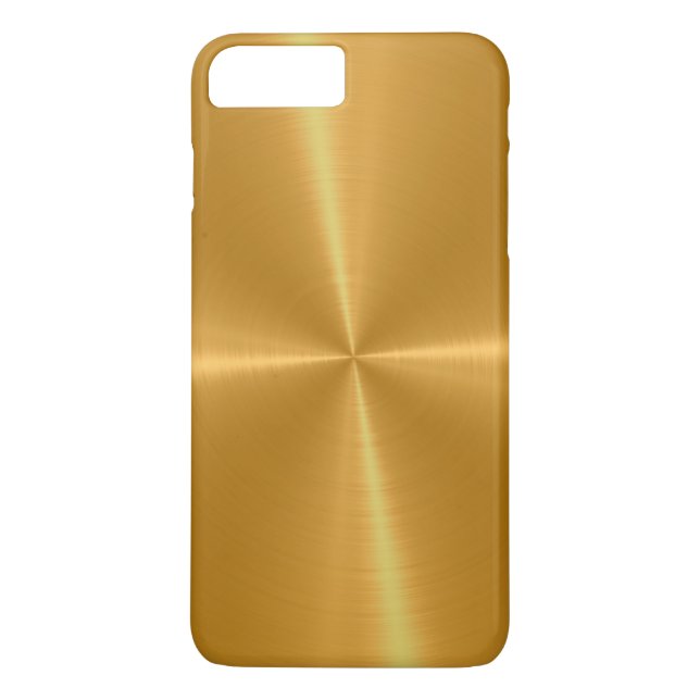Guld Glänsande Rostfritt Stål Metall Case-Mate iPhone Skal (Baksida)