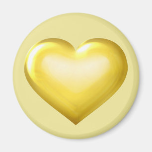 Guld glas magnet