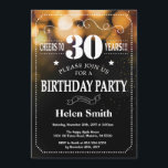 Guld- glitter30års födelsedaginbjudan inbjudningar<br><div class="desc">Guld- glitter30års födelsedaginbjudan. Vittypografi. Svartvit svart tavlabakgrund. Vuxen födelsedag. Male manar- eller kvinnafödelsedag. Ungar pojke eller flickadamen tonåring den tonårs- Bday inbjudan. 13th 15th 16th 18th 20th 21st 30th 40th 50th 60th 70th 80th 90:e 100. Några åldras. Behaga klickar "skräddarsy den" knäppas och använder vårt designverktyg för att ändra denna...</div>