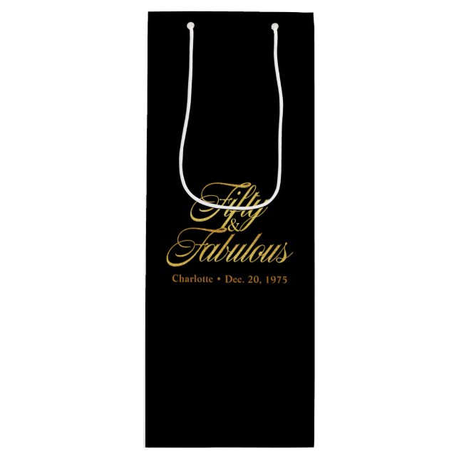 Guld Glitter 50 och den moderna femtionde födelsed (Framsidan)