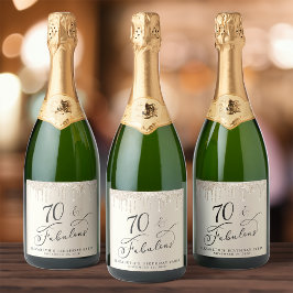 Guld Glitter 70:e Födelsedagsfesten