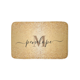 Guld Glitter Badrumsmatta