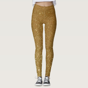 Guld-Glitter-ballongoriginal Leggings