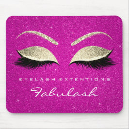 Guld Glitter, Beauty Shock rosa Lash Musmatta