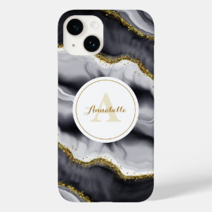 Guld Glitter Black Personalize