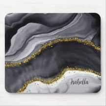 Guld Glitter Black Personalize
