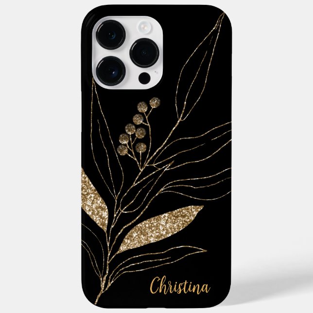 Guld Glitter Blommigt vid Svarta havet (Baksida)