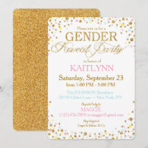 Guld Glitter Blue Rosa Gult Sprinkle Baby Shower