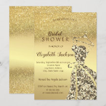 Guld Glitter Bokeh, Pailletter Klänning Bröllopsdu