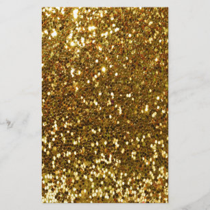 Guld Glitter Brevpapper