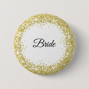 Guld- glitter. Bride. Knapp