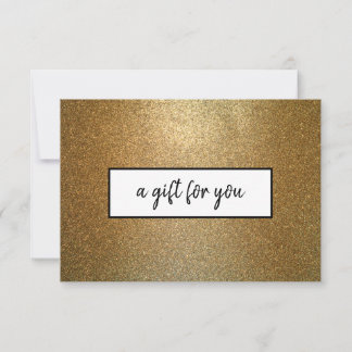 Guld Glitter Business Anpassningsbar Gift Certific