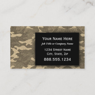 Guld Glitter Camouflage Professionell Social Media Visitkort