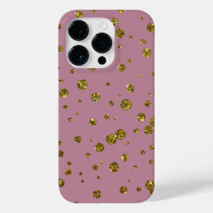 Guld Glitter Confetti och telefonväskor