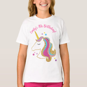 Guld Glitter färgad enmajsfärgad Anpassningsbar  T Shirt
