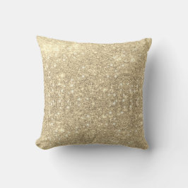 Guld Glitter Faux-Gnistran Kudde