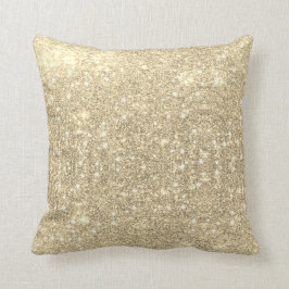 Guld Glitter Faux-Gnistran Kudde