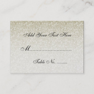 Guld- glitter för elegant bröllopPlacecards Faux Placeringskort