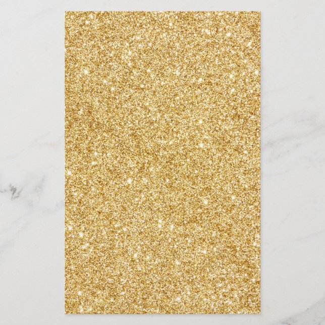 Guld- glitter för elegant Faux Flygblad (Framsidan)