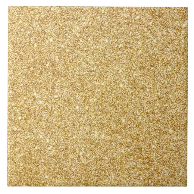 Guld- glitter för elegant Faux Kakelplatta (Framsidan)