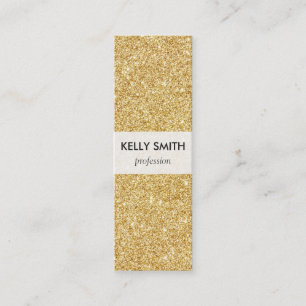 Guld- glitter för elegant Faux Mini Visitkort