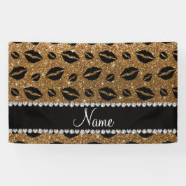 Guld- glitter för kända läppstiftkyssar