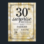Guld- glitter för överrrakning30års inbjudningar<br><div class="desc">Överrrakning30års födelsedaginbjudan med guld stränger ljus med guld- glitterbakgrund. Guld- födelsedag. Vuxen födelsedag. Manar- eller kvinnaBday inbjudan. 13th 15th 16th 18th 20th 21st 30th 40th 50th 60th 70th 80th 90:e 100., något åldras. Behaga klickar "skräddarsy den" knäppas och använder vårt designverktyg för att ändra denna mall för mer ytterligare customization....</div>