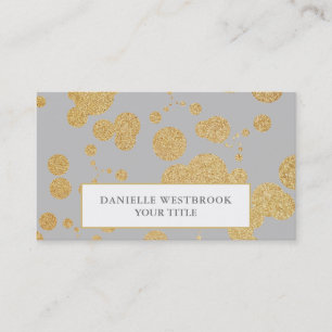 Guld- glitter för stilfull elegant Faux Visitkort