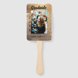 Guld glitter fotot studenten Lägg till namn-klasst