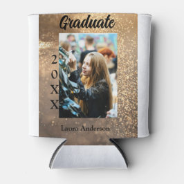 Guld glitter fotot studenten Lägg till namn-klasst