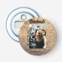 Guld glitter fotot studenten Lägg till namn-klasst