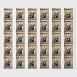 Guld glitter fotot studenten Lägg till namn-klasst Presentpapper