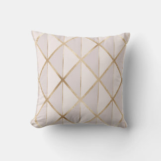 Guld glitter, geometrisk rhombus mönster. kudde
