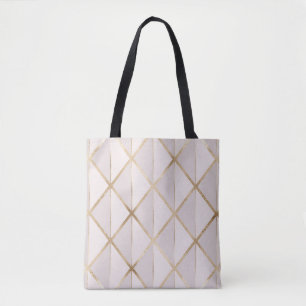Guld glitter, geometrisk rhombus mönster. tygkasse
