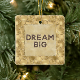 Guld Glitter Giraffe Print Dream Julgransprydnad Keramik