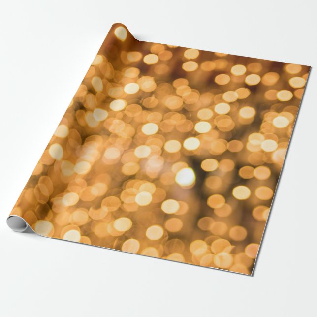 Guld Glitter Glam Julpresentpapper Presentpapper (Utrullad)