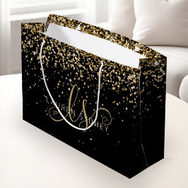 Guld Glitter Glam Monogram Namn